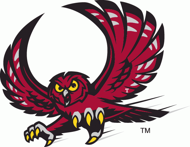 Temple Owls 1996-Pres Alternate Logo v2 iron on transfers for fabric